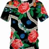 HBJWOV T Shirt Men 3D Printed Loose Casual Tops Plus Size Short Sleeve Personalized Streetwear