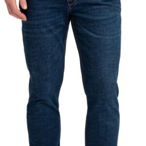 Organic Signatures Mens Jeans Stretch Denim Slim Fit Tapered Leg Soft Cotton